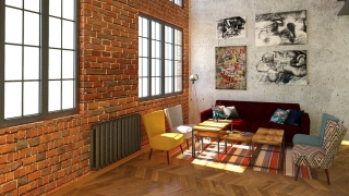 ława loft lity dąb 2w1