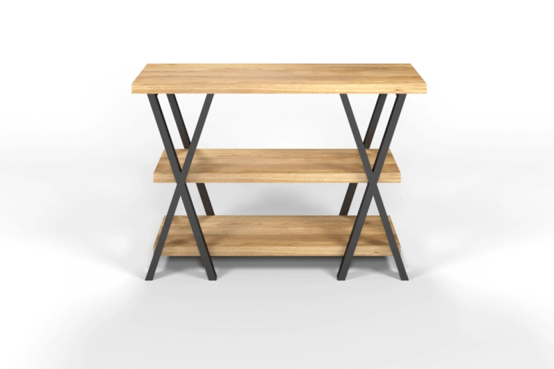 konsola loft dębowa