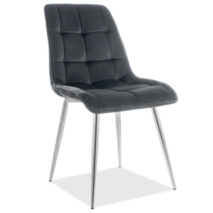 Krzesło Loftowe Chic Chrom Velvet