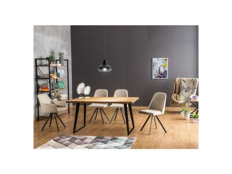 stół loft z krzesłami